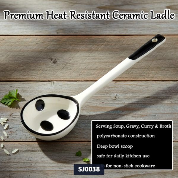 Ceramic Soup Ladle Spoon