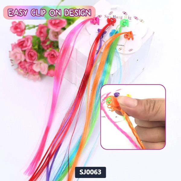 [SJ0063] Kids Hair Extension Clip Set