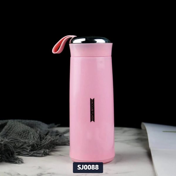 [SJ0088] Glass Water Bottle 400ml Pink