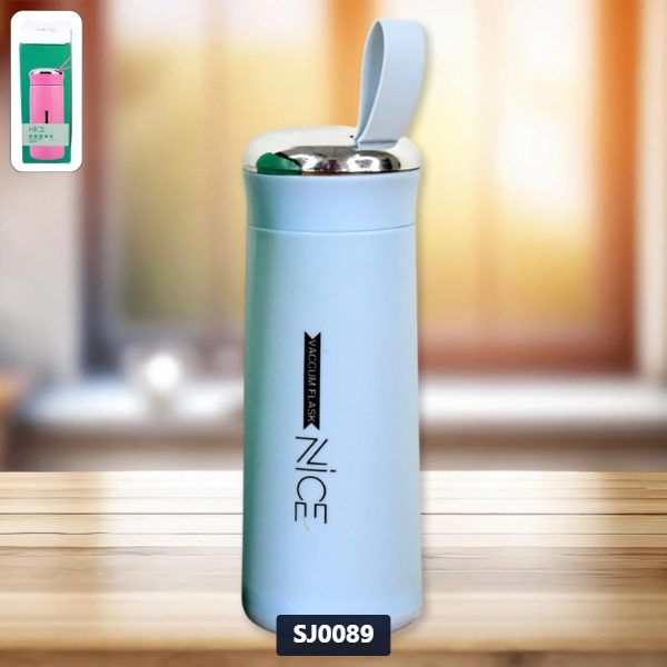 [SJ0089] Glass Water Bottle 400ml Blue