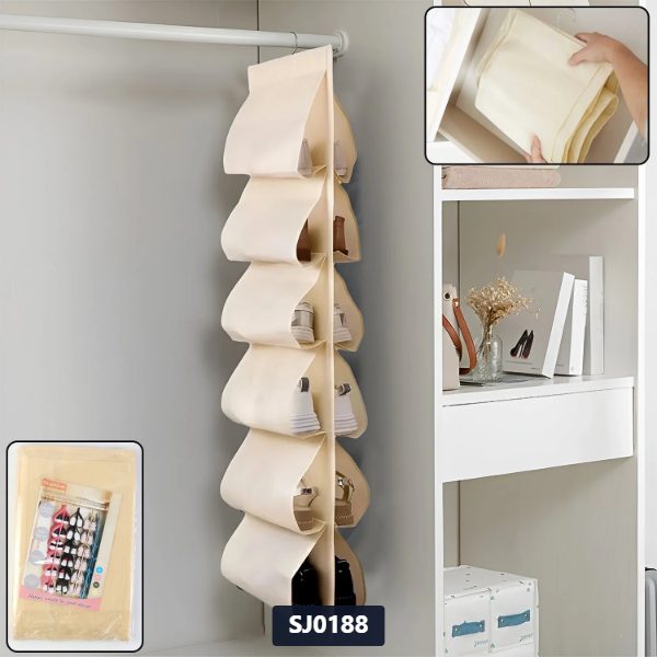 [SJ0188] Shoe Hanging Organizer Bag