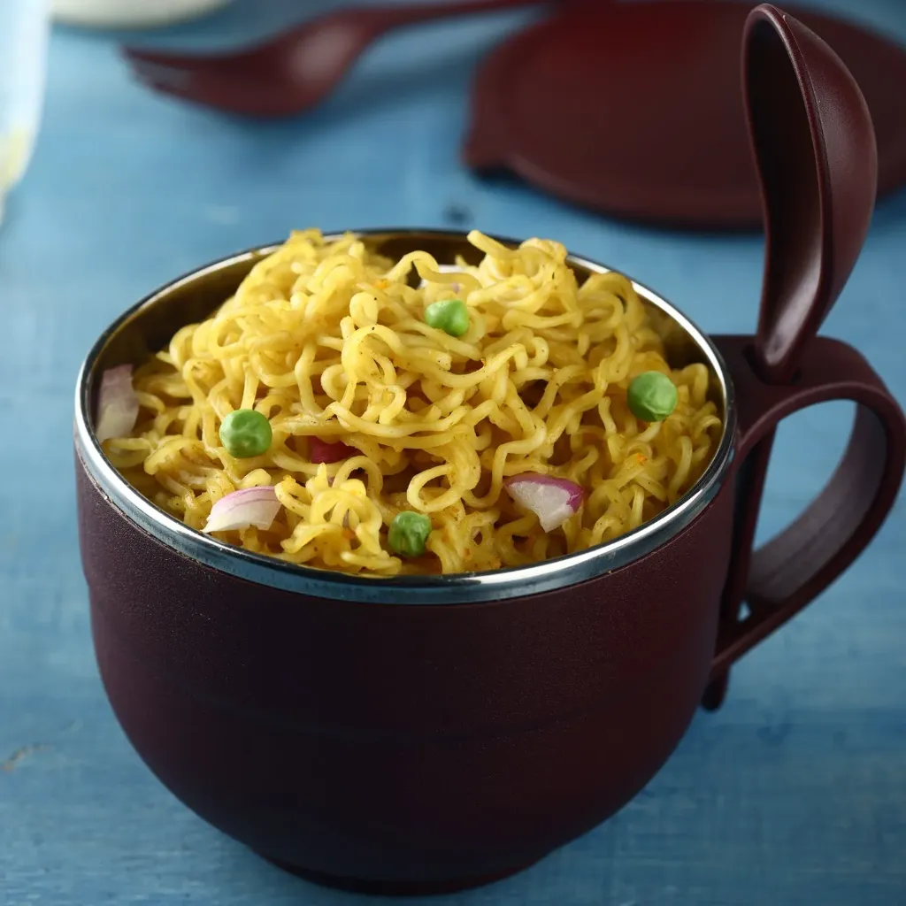 [SJ187] Noodles & Soup Bowl with Spoon and fork Handle Spoon Holder, Stainless Steel Bowl and Spoon Set, Stainless Steel Storage